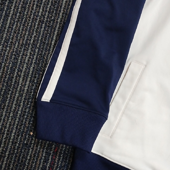 Vintage J America Concordia Falcons Navy and White Jacket MENS Large - Picture 4 of 5